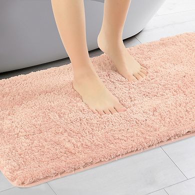 Bathroom Rug, Non Slip Extra Thick Microfiber Soft Plush Bath Mats Bathroom Mat, 20" X 32"