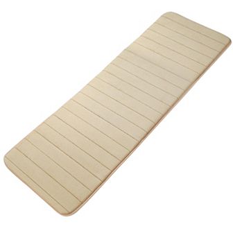 Absorbent Soft Long Washable Non-slip Memory Foam Bath Tub Mat Floor Runner Rug, 24" X 63"
