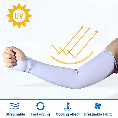 1 Pair Cooling Arm Sleeves Sun Protection Sports Arm Sleeve