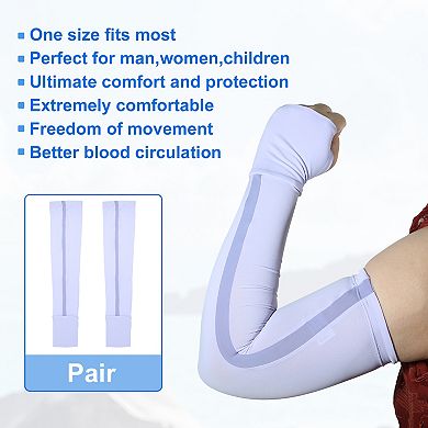 1 Pair Cooling Arm Sleeves Sun Protection Sports Arm Sleeve