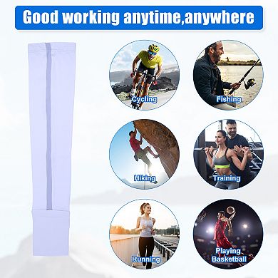 1 Pair Cooling Arm Sleeves Sun Protection Sports Arm Sleeve