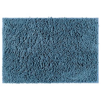 Washable Non-slip Soft Fluffy Shag Plush Bath Mat , 16" X 24"