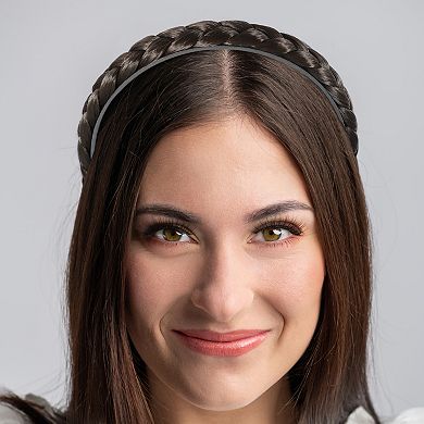 Headband Synthetic Hair Plaited Headband Braid Braided 0.59 Inch Wide
