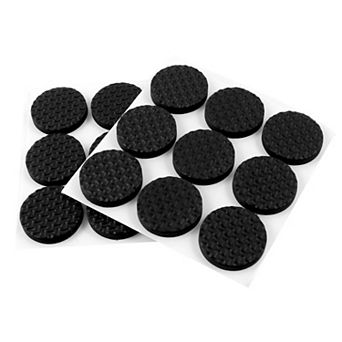 18 pc Black 1" Diameter Nonslip Table Chair Leg Felt Cushion Pad