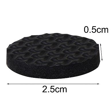 18 Pcs Black 1" Diameter Nonslip Table Chair Leg Felt Cushion Pad