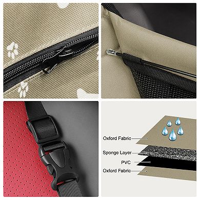 Oxford Dog Front Seat Cover Gray Pet Car Seat Cover Protector For Car Auto