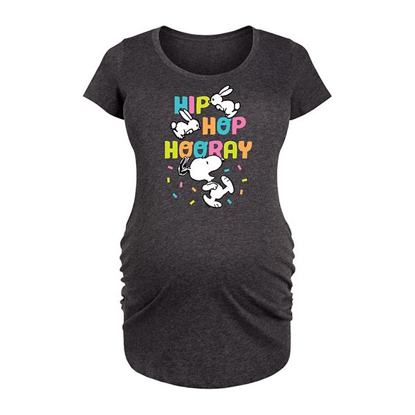 Maternity Peanuts Snoopy Hip Hop Hooray Graphic Tee