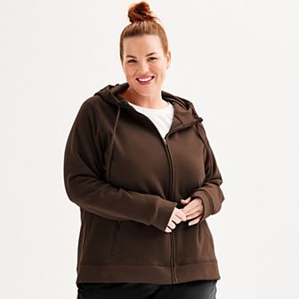 Plus Size Tek Gear® Ultrasoft Fleece Full-Zip Hooded Sweatshirt