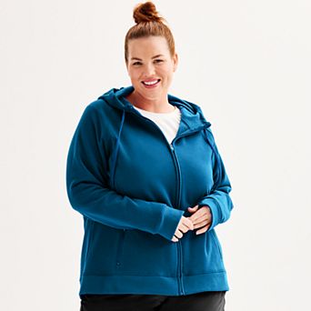Plus Size Tek Gear® Ultrasoft Fleece Full-Zip Hooded Sweatshirt