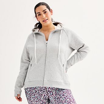 Plus Size Tek Gear® Ultrasoft Fleece Full-Zip Hooded Sweatshirt