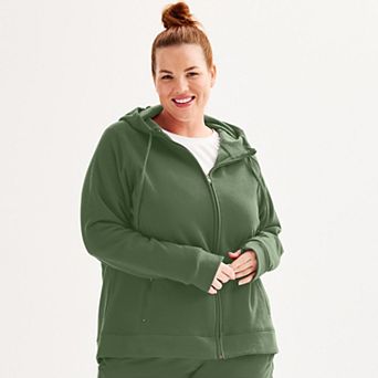 Plus Size Tek Gear® Ultrasoft Fleece Full-Zip Hooded Sweatshirt