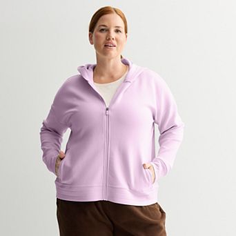 Plus Size Tek Gear® Ultrasoft Fleece Full-Zip Hooded Sweatshirt