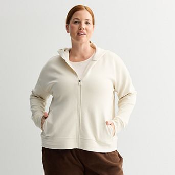 Plus Size Tek Gear® Ultrasoft Fleece Full-Zip Hooded Sweatshirt