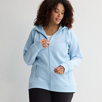 Plus Size Tek Gear® Ultrasoft Fleece Full-Zip Hooded Sweatshirt