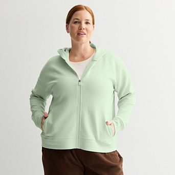Plus Size Tek Gear® Ultrasoft Fleece Full-Zip Hooded Sweatshirt