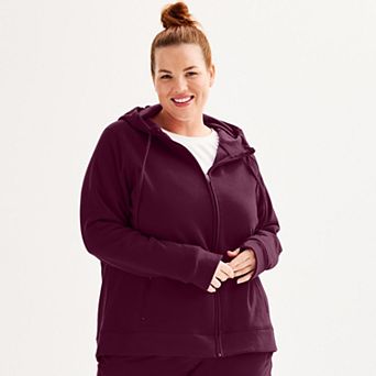 Plus Size Tek Gear® Ultrasoft Fleece Full-Zip Hooded Sweatshirt