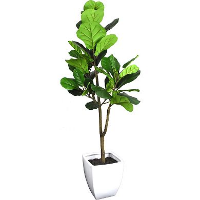 Artificial Fiddle Fig Tree Floor Decor