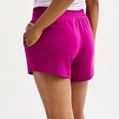 パンツ WOOALONG Piping terry shorts DARK PINK WL242JSP02WDPK Women's Tek Gear® French Terry Shorts