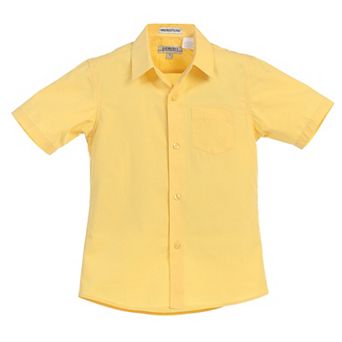 Gioberti Boy's Short Sleeve Solid Dress Shirt