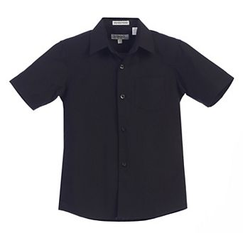 Gioberti Boy's Short Sleeve Solid Dress Shirt
