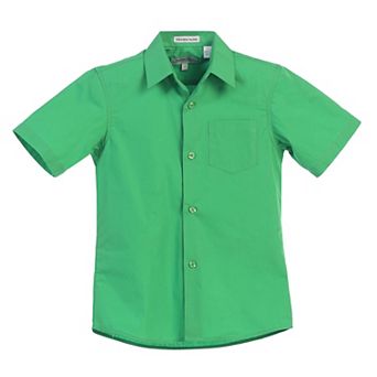 Gioberti Boy's Short Sleeve Solid Dress Shirt