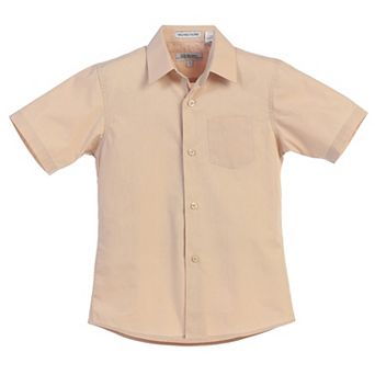 Gioberti Boy's Short Sleeve Solid Dress Shirt