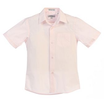 Gioberti Boy's Short Sleeve Solid Dress Shirt