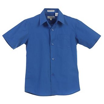 Gioberti Boy's Short Sleeve Solid Dress Shirt