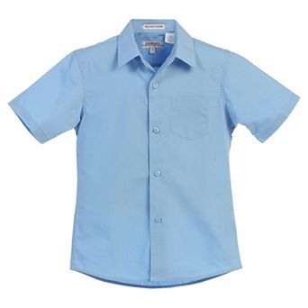 Gioberti Boy's Short Sleeve Solid Dress Shirt