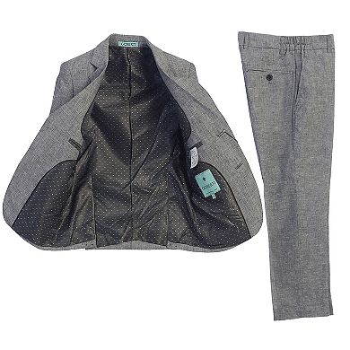 Gioberti Kids And Boys Linen Suit Set Jacket And Dress Pants