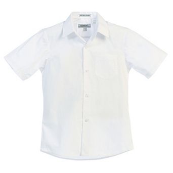 Gioberti Boy's Short Sleeve Solid Dress Shirt