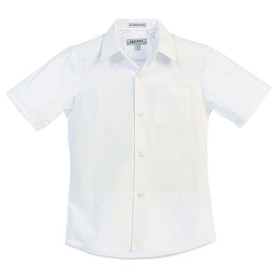 Gioberti Boy's Short Sleeve Solid Dress Shirt