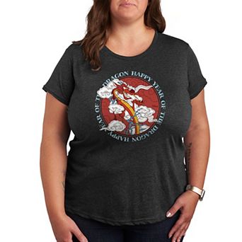 Disney's Mulan Mushu Plus Size Year Of The Dragon Graphic Tee