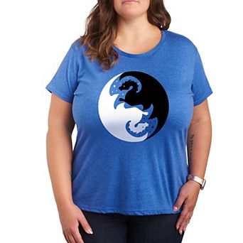 Plus Yin Yang Dragons Graphic Tee