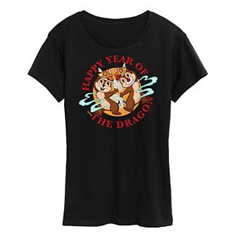 Disney's Chip And Dale Women's Year Of The Dragon Graphic Tee