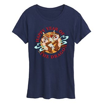 Disney's Chip And Dale Women's Year Of The Dragon Graphic Tee