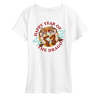 Disney's Chip And Dale Women's Year Of The Dragon Graphic Tee