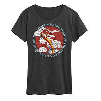 Disney's Mulan Mushu Women's Year Of The Dragon Graphic Tee