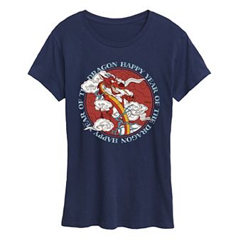 Disney's Mulan Mushu Women's Year Of The Dragon Graphic Tee