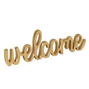 Sonoma Goods For Life®® Gold Finish Sentiment Script Table Decoration