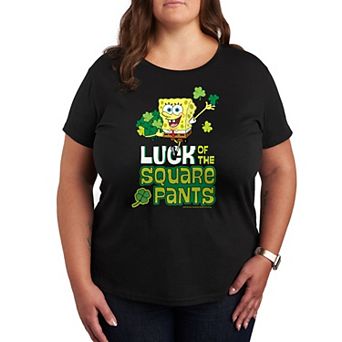 Plus SpongeBob SquarePants Luck Of The Square Pants Graphic Tee