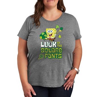 Plus SpongeBob SquarePants Luck Of The Square Pants Graphic Tee