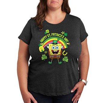 Plus Nickelodeon SpongeBob SquarePants Happy St. Patrick's Day Graphic Tee