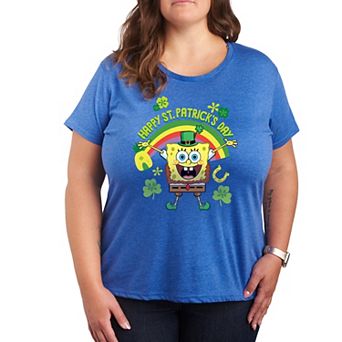 Plus Nickelodeon SpongeBob SquarePants Happy St. Patrick's Day Graphic Tee
