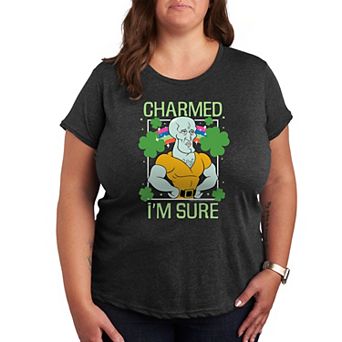 Plus Nickelodeon SpongeBob SquarePants Charmed I'm Sure Graphic Tee