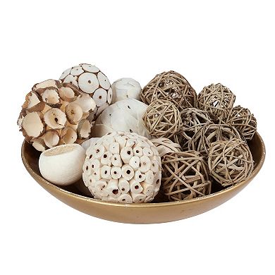 Everyday Decor 17-Piece Natural Botanicals Bowl Filler Set