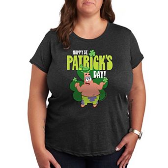 Plus SpongeBob SquarePants Happy St. Patrick's Day Graphic Tee