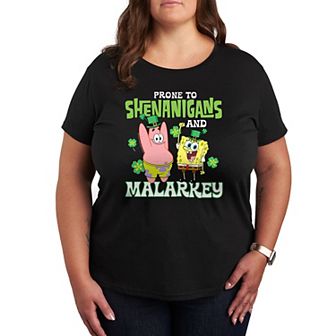 Plus SpongeBob SquarePants Shenanigans And Malarkey Graphic Tee