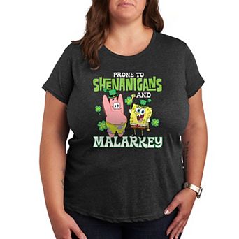 Plus SpongeBob SquarePants Shenanigans And Malarkey Graphic Tee
