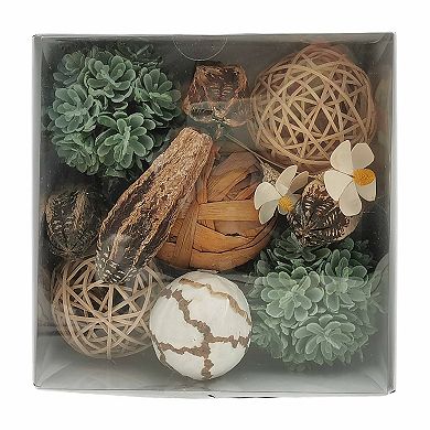 11-Piece Daisy & Succulent Bowl Filler Set